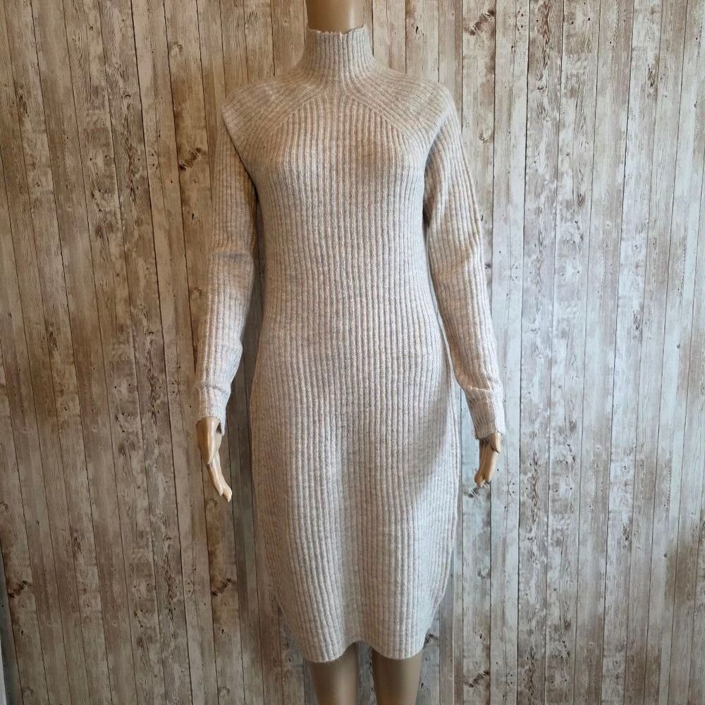 Women's Nelly & Rose Beige Sweater Dress Size S NWOT